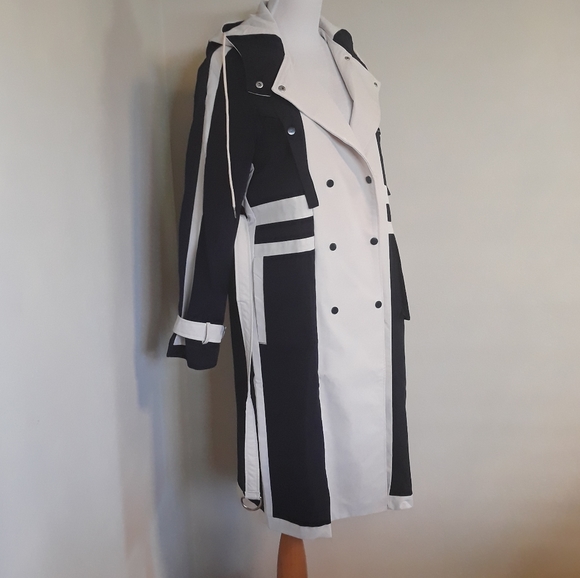 Bi-Color Windbraker Trench Coat - Picture 9 of 10